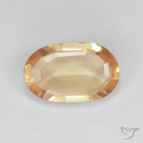 2.23ct 天然 カンタロープオレンジ アンデシン ラブラドライト, 楕円形, 透明