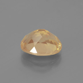 2.70カラットの天然シャンパンアンデシン・ラブラドライト、オーバルカット、透明