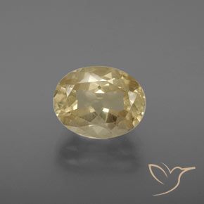 3.28ct 天然 クリーム色 アンデシン ラブラドライト, 楕円形, 透明