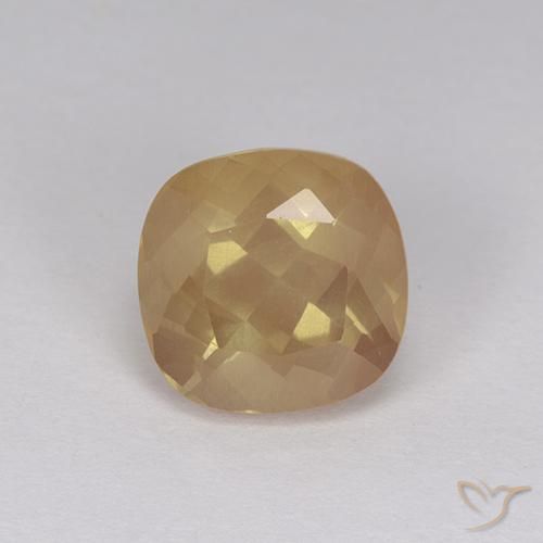 2.98ct 天然 ゴールデンオレンジ アンデシン ラブラドライト, クッション, 透明