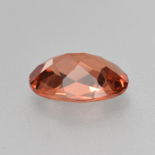 0.64カラットの天然ミディアムレッドアンデシンラブラドライト（7.1x5.1 mm・オーバルカット）