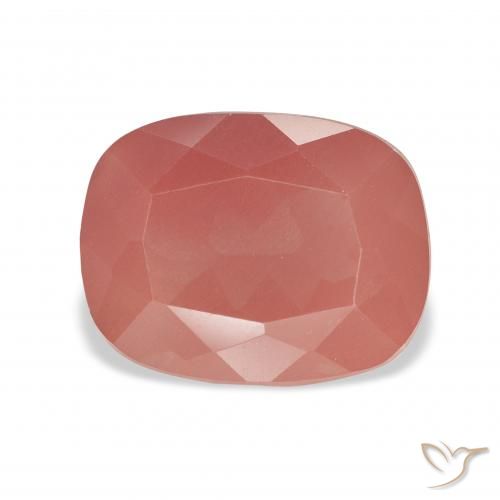 4.60ct 天然 ミディアムレッド アンデシン・ラブラドライト, クッション, 透明