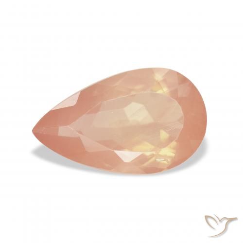 3.18ct 天然 赤みがかったオレンジ アンデシン・ラブラドライト, 洋梨の形, 透明