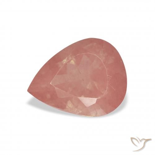 2.42ct 天然 ラズベリーピンク アンデシン ラブラドライト, 洋梨の形, 透明