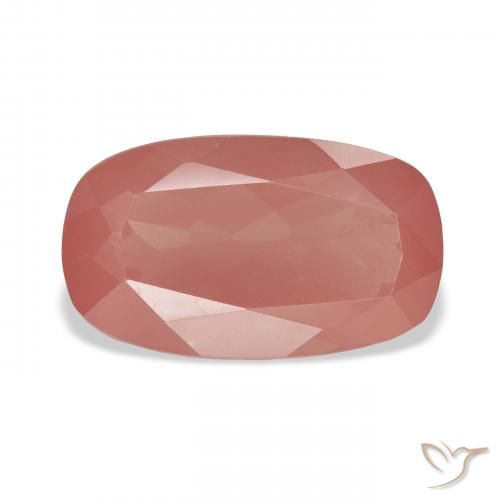 5.52ct 天然 ミディアムレッド アンデシン・ラブラドライト, クッション, 透明
