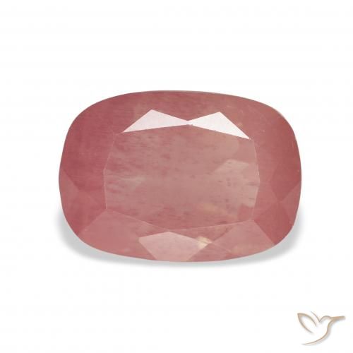 3.53ct 天然 赤みがかったピンク アンデシン・ラブラドライト, クッション, 透明