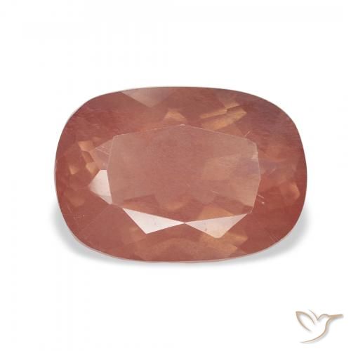 2.89ct 天然 ラズベリーピンク アンデシン・ラブラドライト, クッション, 透明