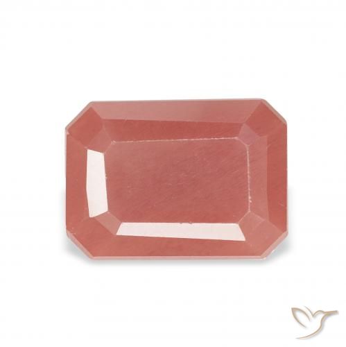 1.83ct 天然 ミディアムレッド アンデシン・ラブラドライト, エメラルドカット, 半透明