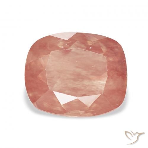 2.68ct 天然 ミディアムレッド アンデシン・ラブラドライト, クッション, 透明