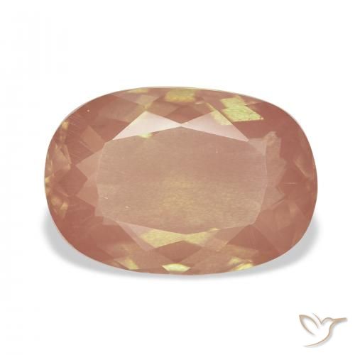 4.90ct サイダーオレンジ アンデシン・ラブラドライト, クッション, 透明