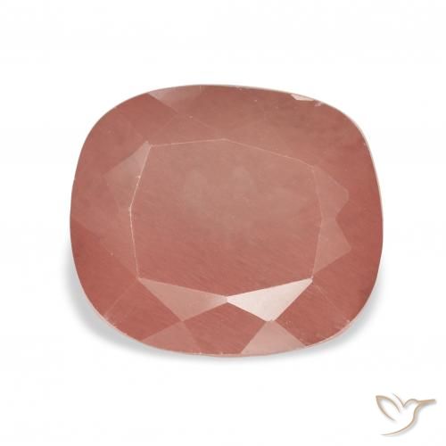 4.48ct ミディアムピンク アンデシン・ラブラドライト, クッション, 透明