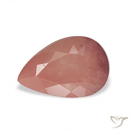 1.86ct ミディアムピンク アンデシン・ラブラドライト, 洋梨の形, 透明