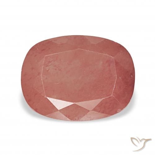 2.74ct ミディアムレッド アンデシン・ラブラドライト, クッション, 透明