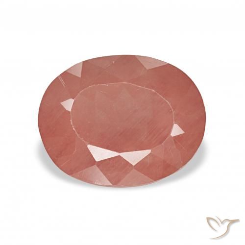 2.75ct ミディアムレッド アンデシン・ラブラドライト, 楕円形, 透明