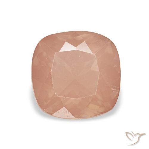 2.35ct 薄い赤みがかったオレンジ アンデシン・ラブラドライト, クッション, 透明