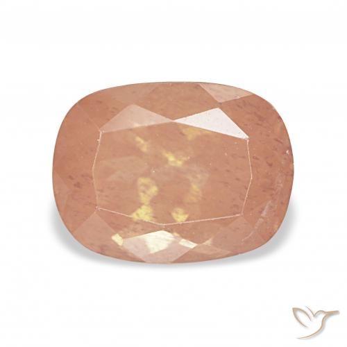 2.99ct 赤みがかったオレンジ アンデシン・ラブラドライト, クッション, 透明