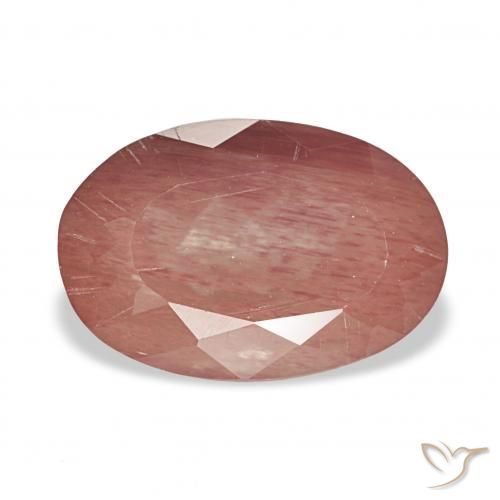 3.80ct ミディアムレッド アンデシン・ラブラドライト, 楕円形, 透明