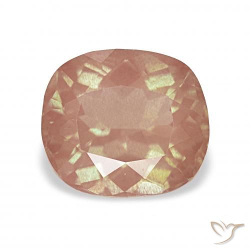 1.85ct ライトピンク アンデシン・ラブラドライト, クッション, 透明