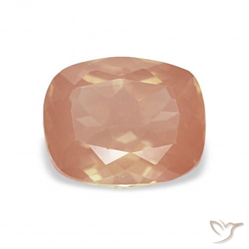 1.93ct 薄い赤みがかったオレンジ アンデシン・ラブラドライト, クッション, 透明