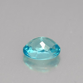 0.94カラットの天然ライトブルーアパタイト（6.8x5.2 mm・オーバルカット）