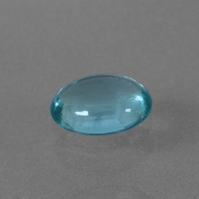 0.56カラットの天然ライトブルーアパタイト（6.2×4.8 mm・オーバルカット）