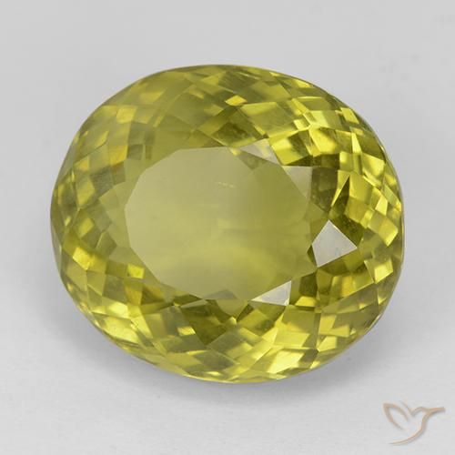 11.38ct 天然 コーンイエロー アパタイト, 楕円形, VS