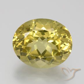 6.53ct 天然 茶色がかった黄色 アパタイト, 楕円形, VS