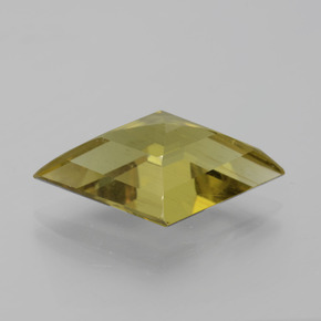 6.89カラットの天然茶色がかった黄色アパタイト（18.8×12.2 mm・ファンシーシェイプ）