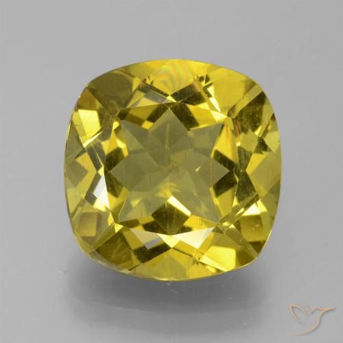 9.42ct 天然 ディジョンイエロー アパタイト, クッション, VS
