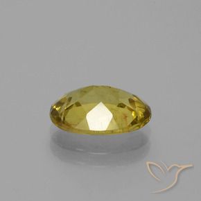2.76カラットの天然秋の黄色アパタイト（11.1×8.1 mm・オーバルカット）