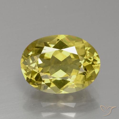 3.22ct 天然 ミディアムイエロー アパタイト, 楕円形, VS