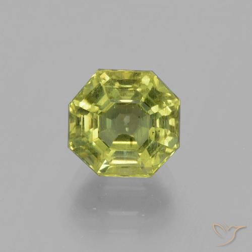 3.36ct 天然 ライトグリーン アパタイト, エメラルドカット, VS