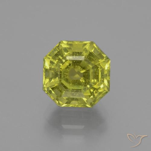 4.51ct 天然 ライトグリーン アパタイト, エメラルドカット, VS-SI