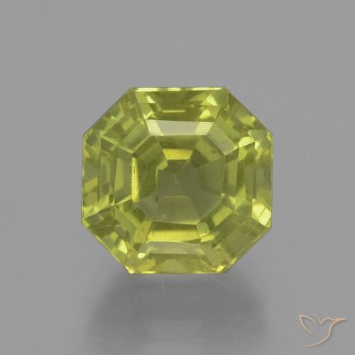 6.16ct 天然 ウォームフォレストグリーン アパタイト, エメラルドカット, VS-SI