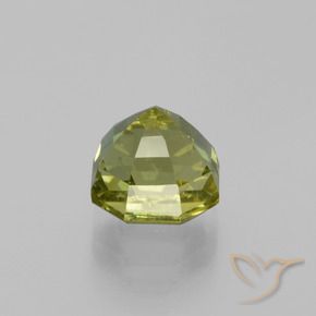 4.35カラットの天然Medium Light Greenアパタイト、八角形 / エメラルドカット、VS
