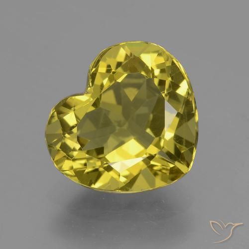 4.99ct 天然 深い黄色 アパタイト, 心臓, VVS-VS