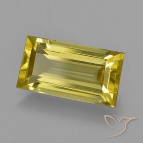 5.11カラットの天然茶色がかった黄色アパタイト、バゲット、VS