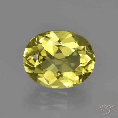 3.39ct 天然 アーシーイエロー アパタイト, 楕円形, VS