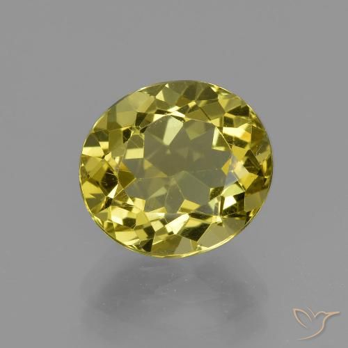 3.43ct 天然 茶色がかった黄色 アパタイト, 楕円形, VS