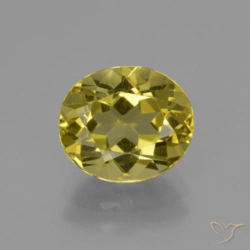 2.89ct 天然 深い黄色 アパタイト, 楕円形, VS