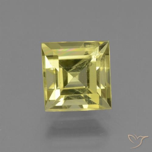 2.95ct 天然 薄いコーンイエロー アパタイト, 四角形, VS