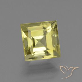 2.95カラットの天然薄いコーンイエローアパタイト、四角形、VS