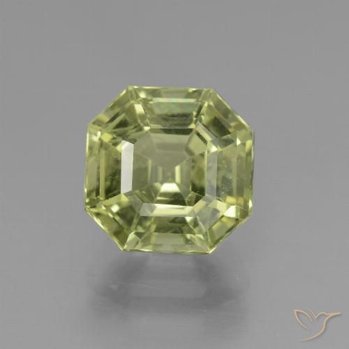 3.46ct 天然 ライトグリーン アパタイト, エメラルドカット, VS