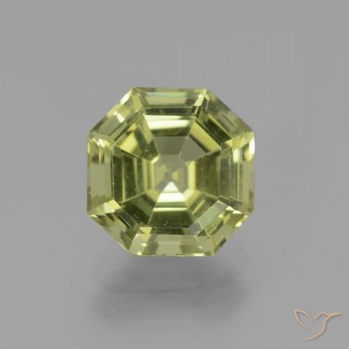 3.59ct 天然 ライトグリーン アパタイト, エメラルドカット, VVS-VS