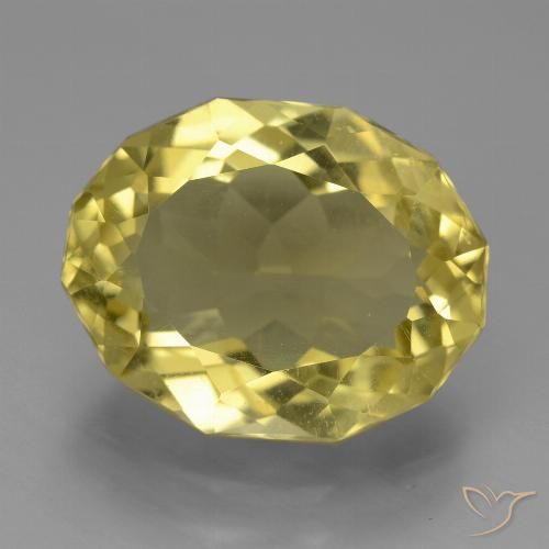 7.76ct 天然 ライトイエロー アパタイト, 楕円形, VS