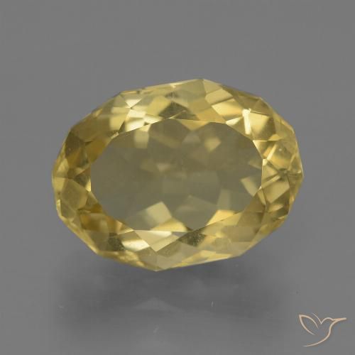 5.56ct 天然 薄いゴールド アパタイト, 楕円形, VS