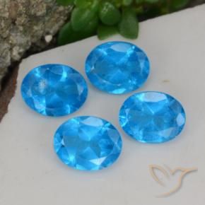 Shop natural 1.50ct 濃いアズール アパタイト gems, 楕円形