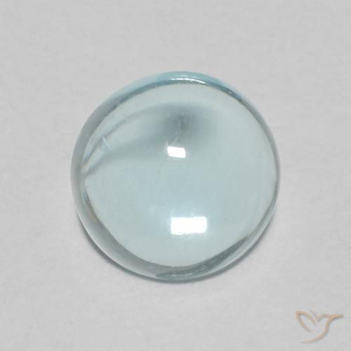 0.69ct 天然 薄いブルーグリーン アパタイト, ラウンド, 透明