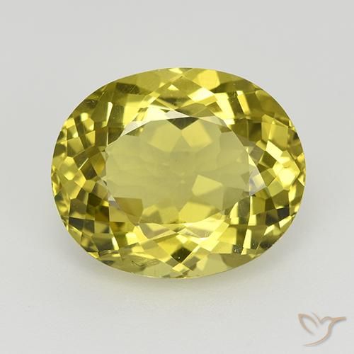 6.26ct 天然 アーシーイエロー アパタイト, 楕円形, VVS-VS