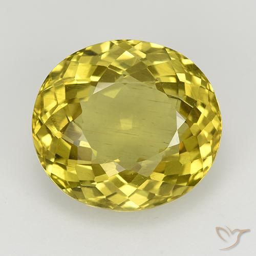 8.48ct 天然 深い黄色 アパタイト, 楕円形, VS